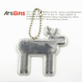 Promotion gifts reflection keychain with led